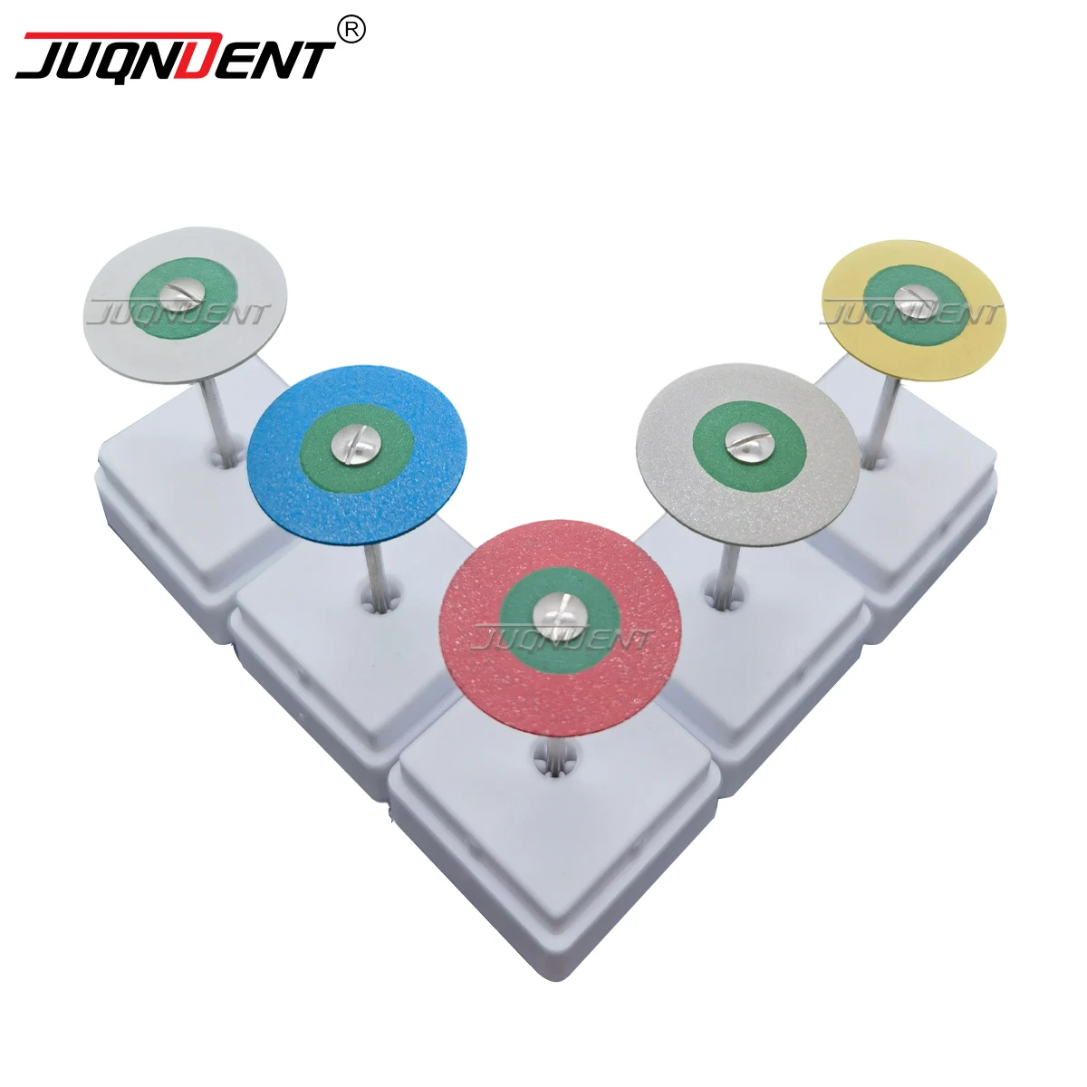 JUQNDENT ทันตกรรมยางเพชรขัดล้อสําหรับ Porcelain Zirconia ฟื้นฟูทันตกรรม HP 26 มม.ขัดผลิตภัณฑ์
