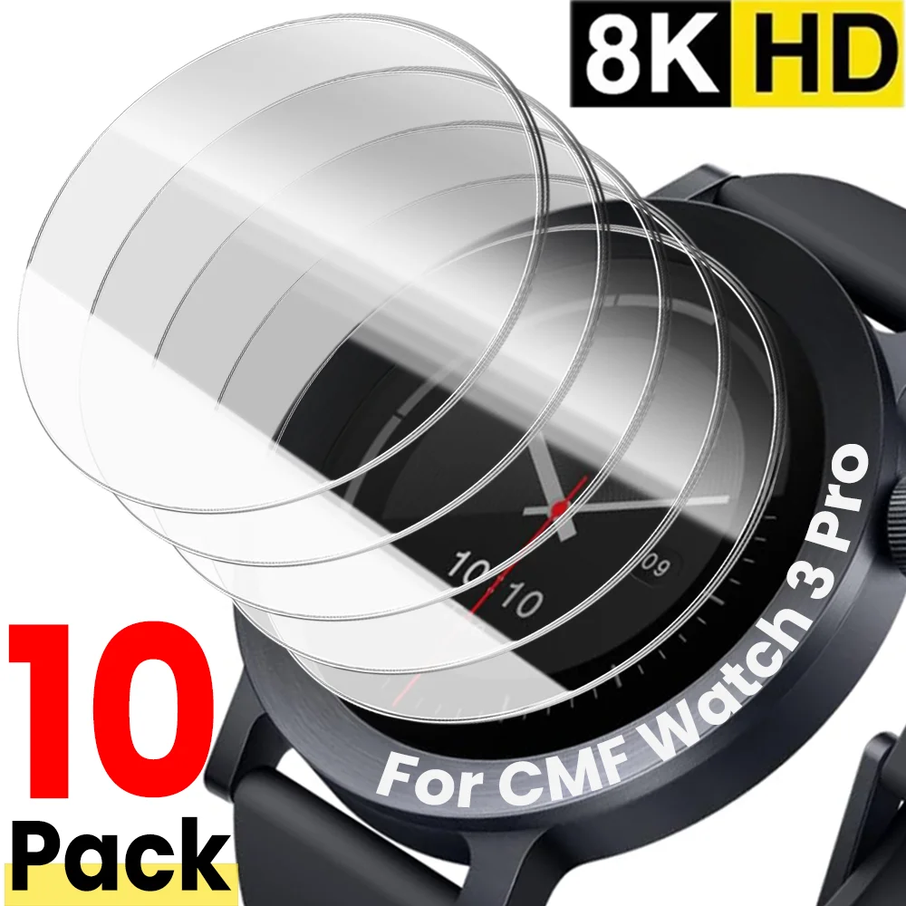 

1-10 шт. закаленное стекло для Nothing CMF Watch 3 Pro Защитная пленка для экрана от царапин для CMF Watch 3Pro Защитная стеклянная крышка