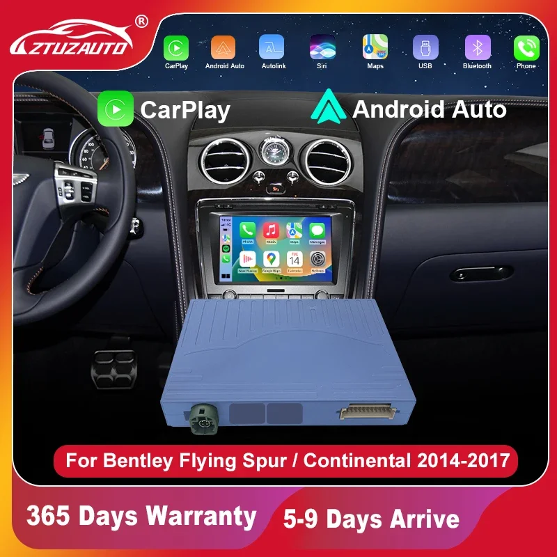 Wireless CarPlay For Bentley Continental GT Flying Spur Android Auto Airplay Mirror link Retrofit Multimedia Navigation Reverse