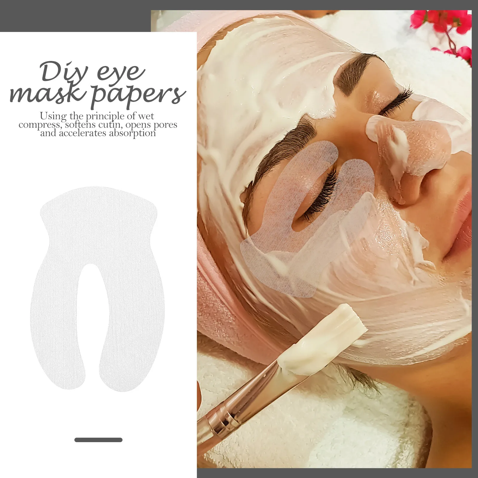 1000pcs Cotton Eye Mask Paper Moisturizing Patch Disposable Lightweight Portable DIY Travel Hotel Use Safe Materials Ultra thin