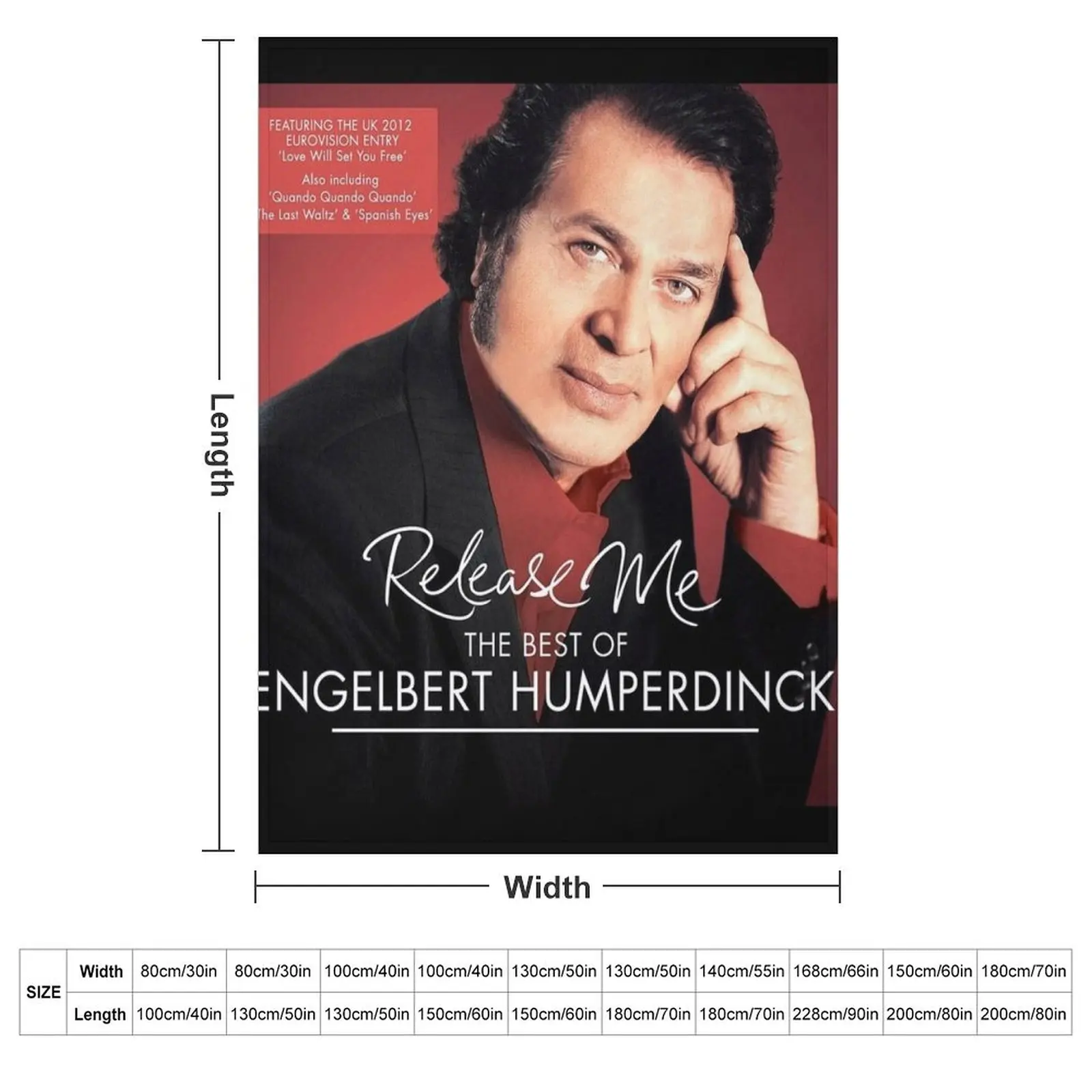 Engelbert Humperdinck release me the best of engelbert humperdinck Throw Blanket Weighted Thins Designers Beautifuls Blankets