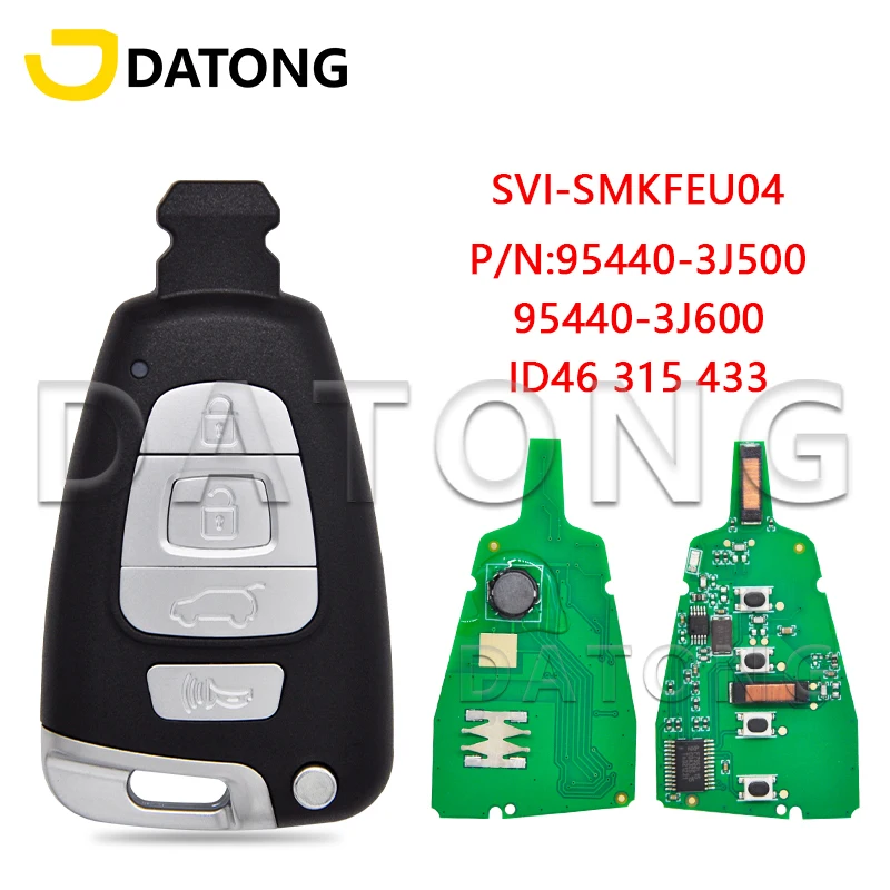 

Datong World Car Remote Control Key For Hyundai Veracruz 2007-2012 SY5SVISMKFNA04 SVI-SMKFEU04 ID46 PCF7952 Chip Promixity Card