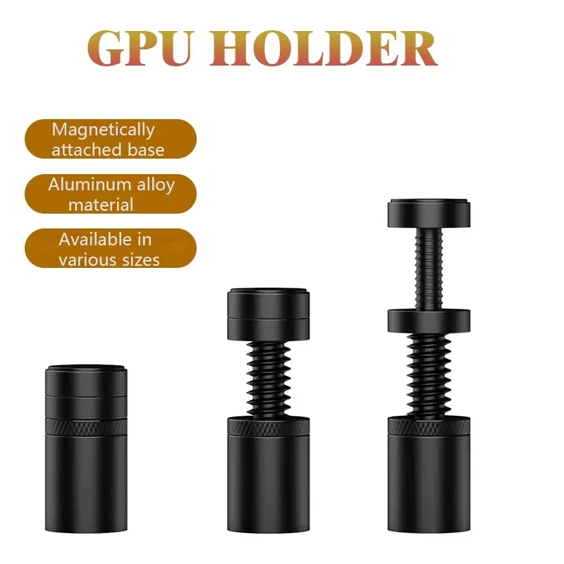 Universal Adjustable Graphics Card Stand Heavy Duty Anti-Sag Bracket-Support GPU Holder Vertical Telescopic For Desktop Computer