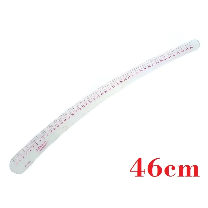 Long Plastic Vary Form French Curve Ruler for Drawing Pant Pattern Hip Curves, for Designer, Tailor Tool; Slim, Light