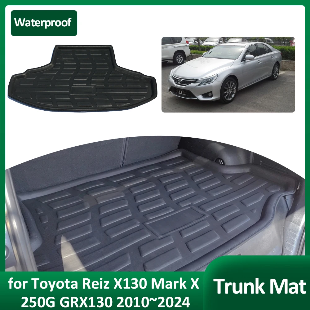 

Car Trunk Mat for Toyota Reiz X130 Mark X 250G GRX130 2010~2024 Tray Waterproof Rear Luggage Cargo Pad Liner Cover Accessories