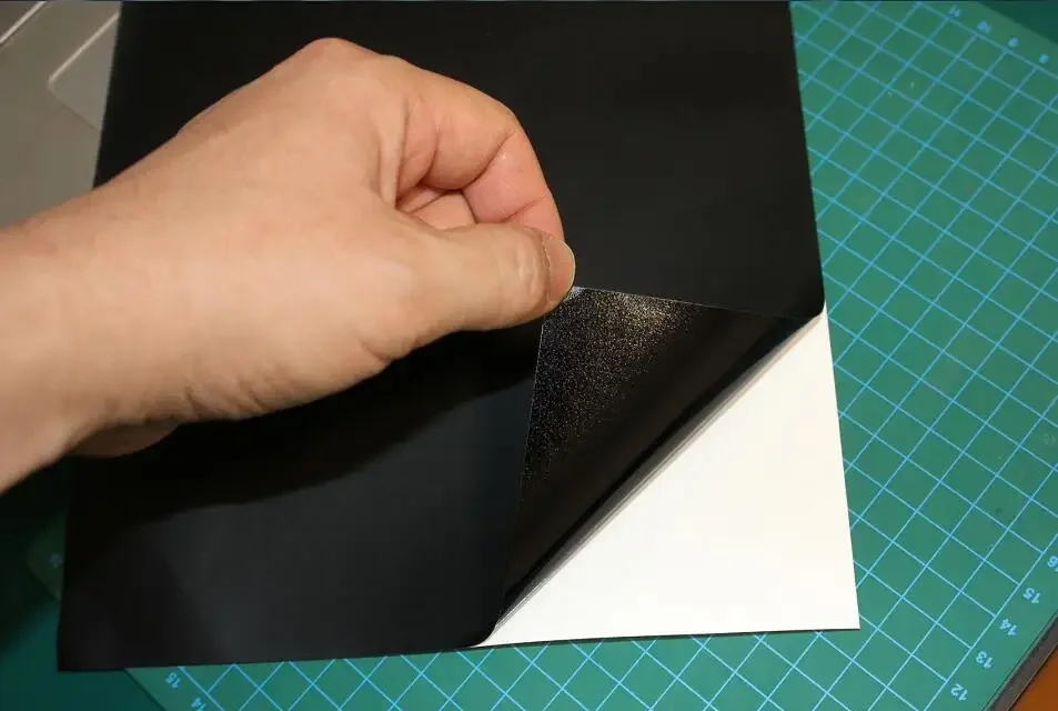 Size A4 Black Matte Finish Self Adhesive Vinyl Sheet Sticker For Paper Craft Scrapbook Cardmaking