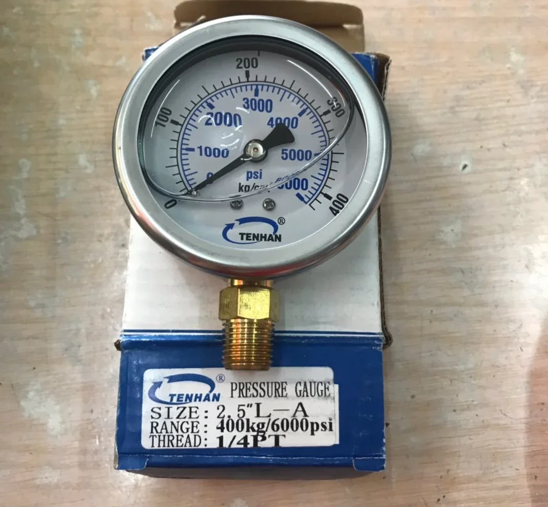 TENHAN seismic pressure gauge YN60 400KG 600kg 10MPA 400KG 250KG hydraulic instrument