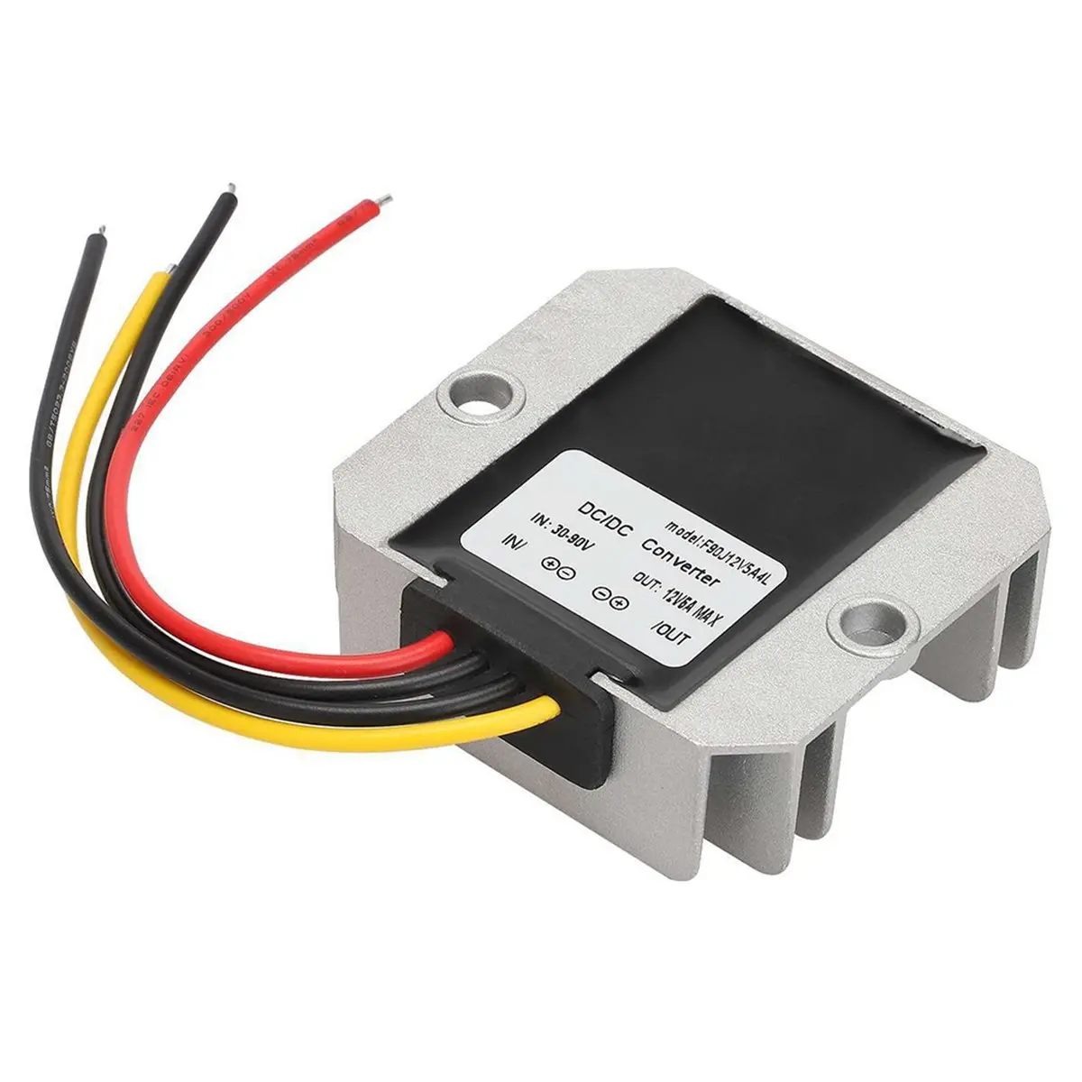 ABSF 30-90V to 12V 5A DC Power Converter 24V 36V 48V 60V 72V 18-90V to 12V Down Voltage Regulator Truck Car Power Supply