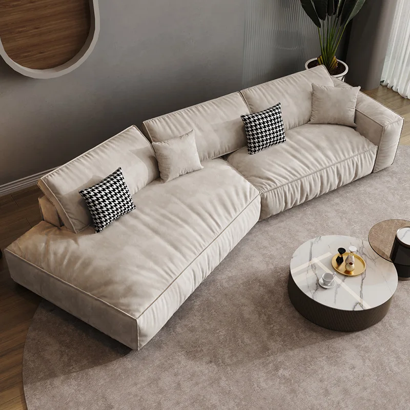 

Living room furniture corner science and technology cloth sofa bevel large household Italian minimalism