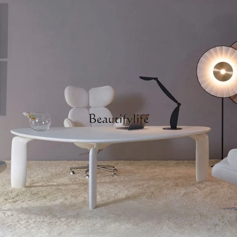 Italian Minimalist Desk Arc Irregular Simple Modern Table