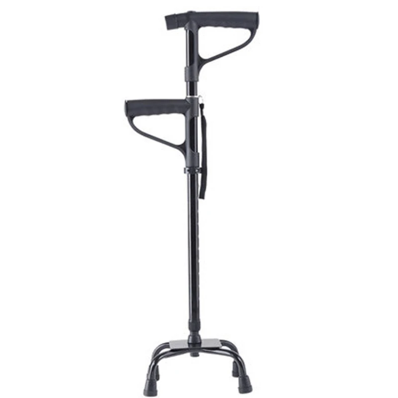 Crutches elderly  walking aids techniques, eight  multifunctional anti slip four claw