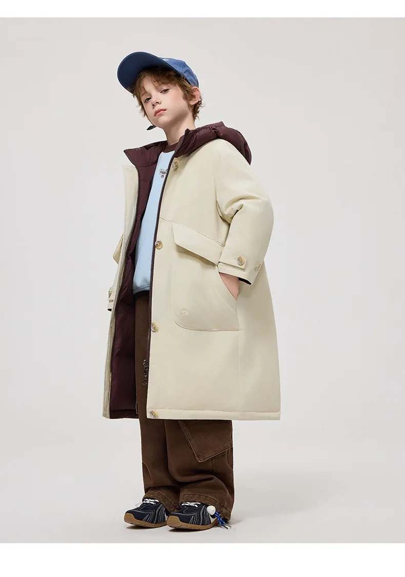 Winter Neue kinder Windjacke Unten Jacke Mode Mit Kapuze Winddicht Wasserdichte Oberbekleidung Jungen Mädchen Warme Mäntel A4820 – Detail 16