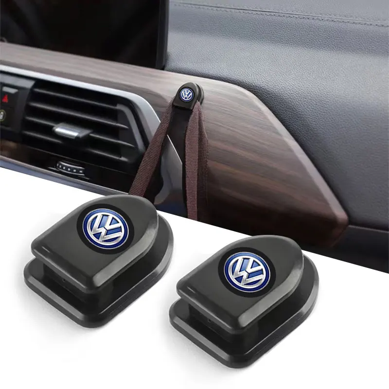 Car Hooks Self Adhesive Mini Storage Hooks For Volkswagen VW Scirocco Beetle CC Touareg T-ROC Golf  Atlas Jetta Sharan Passat