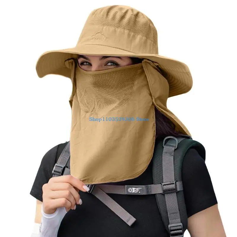 400A Unisex-Sonnenhut mit breiter Krempe, Outdoor-Wander-Reithut, Visierhut, Strandhut