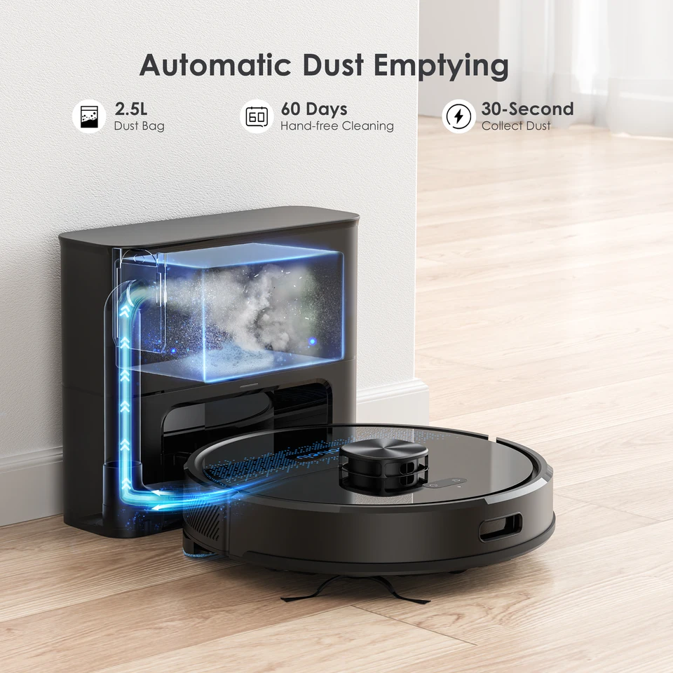 Lubluelu SL60 Max 3-in-1 Robot Vacuum Mop - 5000Pa Suction Pet