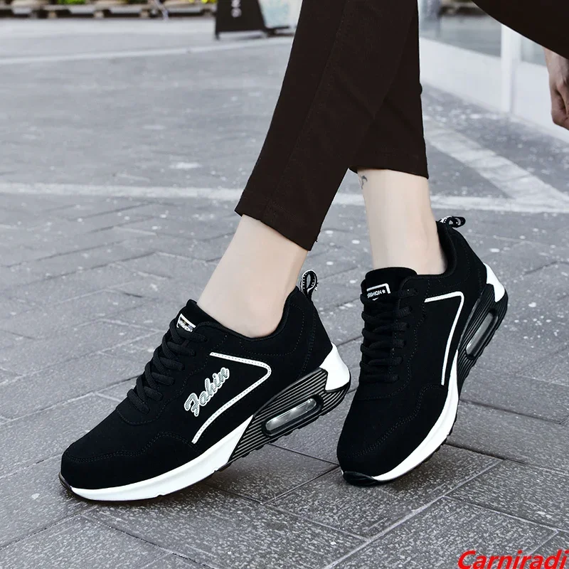 

Fashion Cushioning Springback Athletic Running Shoes Women Big Size Baskets Sport Casual Sneakers Ladies Non-slip Jogging Shoes