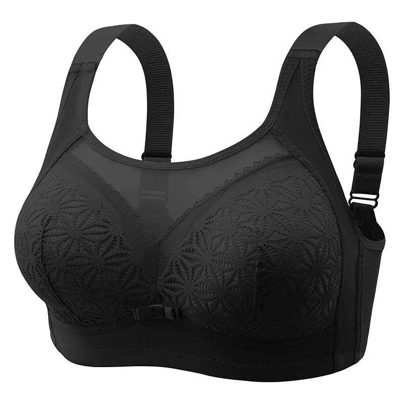 New Printed U-shaped Beautiful Back Maternity Breastfeeding Bra Comfortable Without Steel Ring Gathering Breathable Underwear