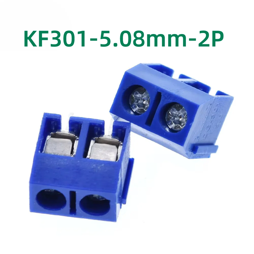 （10PCS）5.08-301-2P 301-2P 2P 2 Pin Screw Terminal-Block Connector 5mm Pitch KF301-2P