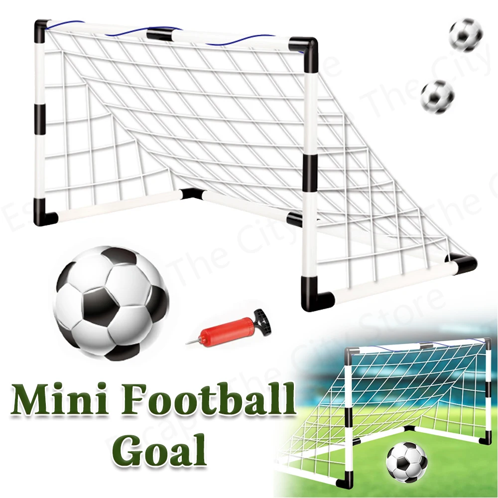 

Mini Football Goal Foldable Football Goal Post Weather Resistant Portable Soccer Goal for Indoor Outdoor Football Training Goal