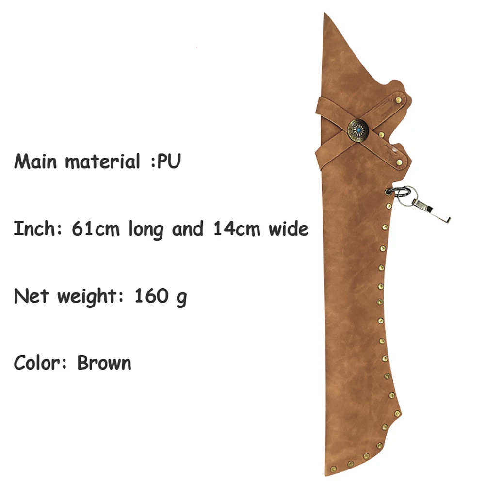 PU Leather Archery Quiver Belt Arrow Bag Arrow Holder For Archery Hunting