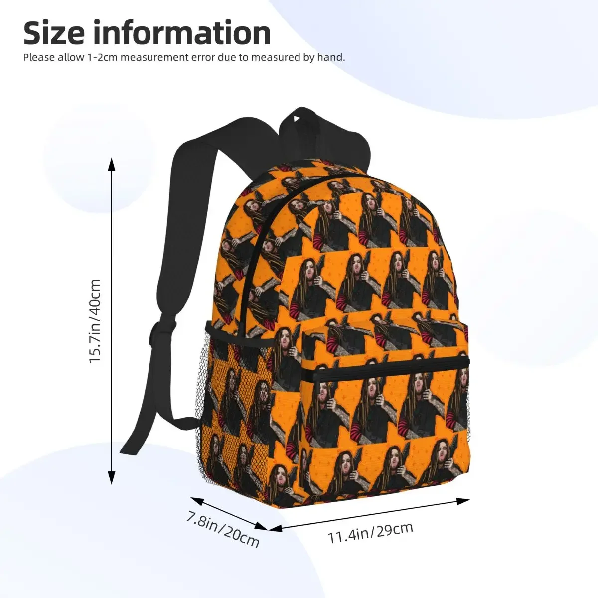 Korn Metal Rock Music Student Backpack School Bag Hiking Travel Daypack for Boys Girls Fashion Bookbag Shoulder Bags