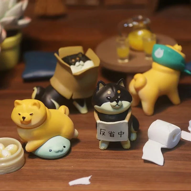 

Новая коллекционная фигурка собаки-дровокола из серии Blind Box: Корги, не желающий возвращаться домой, и Бомэй. Мультяшная настольная декорация, креативный подарок на день рождения.