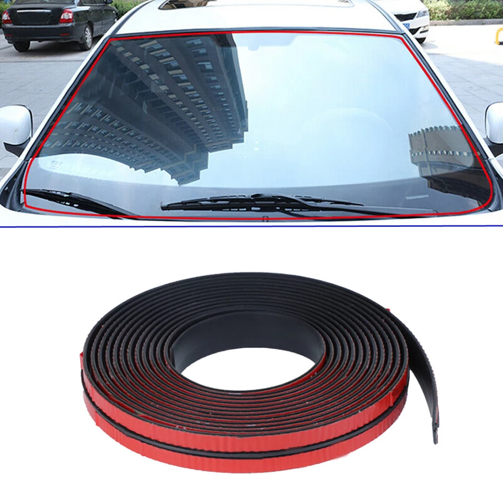 200cm Rubber Car Seal Edge Sealing Strip Roof Windshield Car Sealant Protector Strip Window Seals Noise Insulation Strip