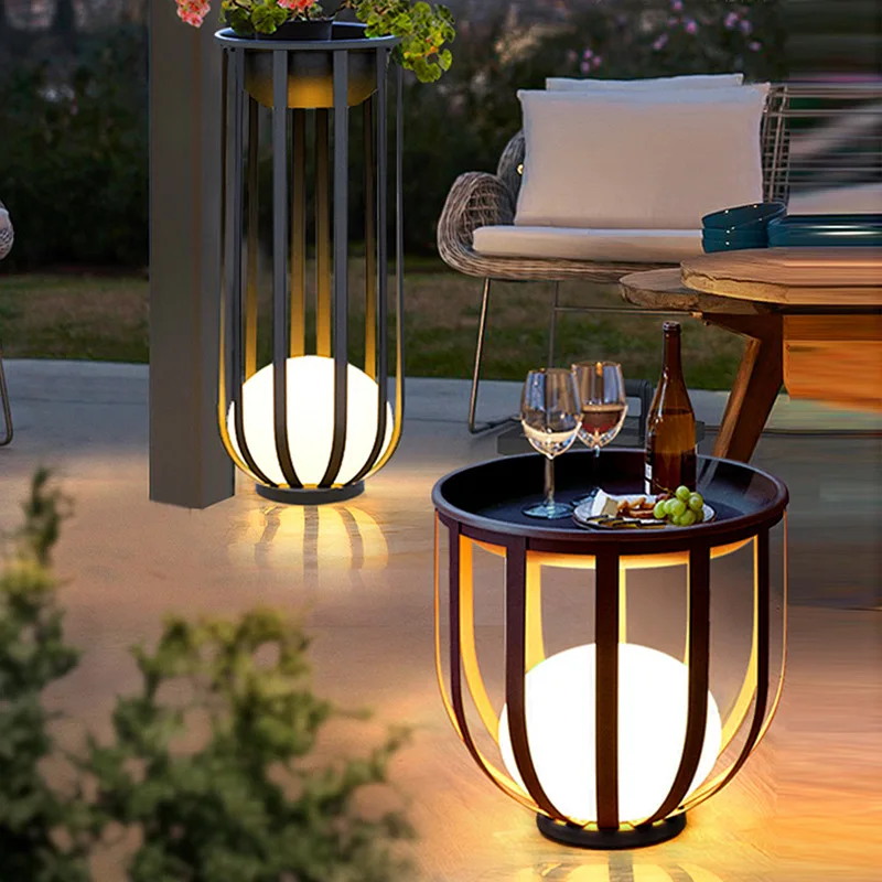 

Outdoor flower stand light solar garden lawn light villa balcony garden light