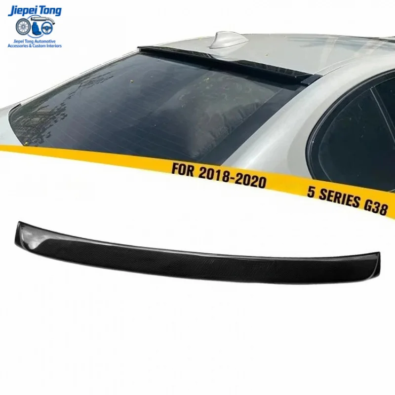 

Suitable for 5 Series G38 2018-2020 ABS Plastic Carbon Fiber Rear Window Roof Wing Spoiler
