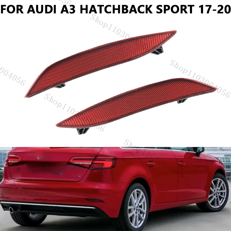 Car Rear Bumper Light Brake Lamp For Audi A3 Hatchback Sport 2017-2020 Reflector Light Warning Lamp Accessories 8VD945105B