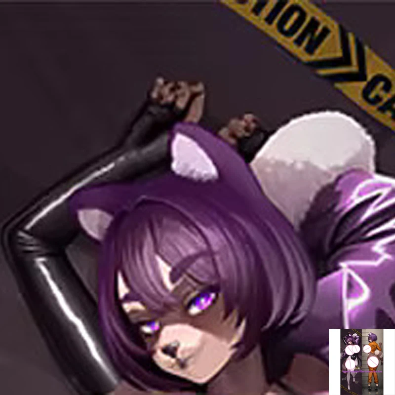 

Anime Dakimakura Pillow Case Racoon Sexy and Busty Beautiful Girl Double-Sided Halloween Decoration