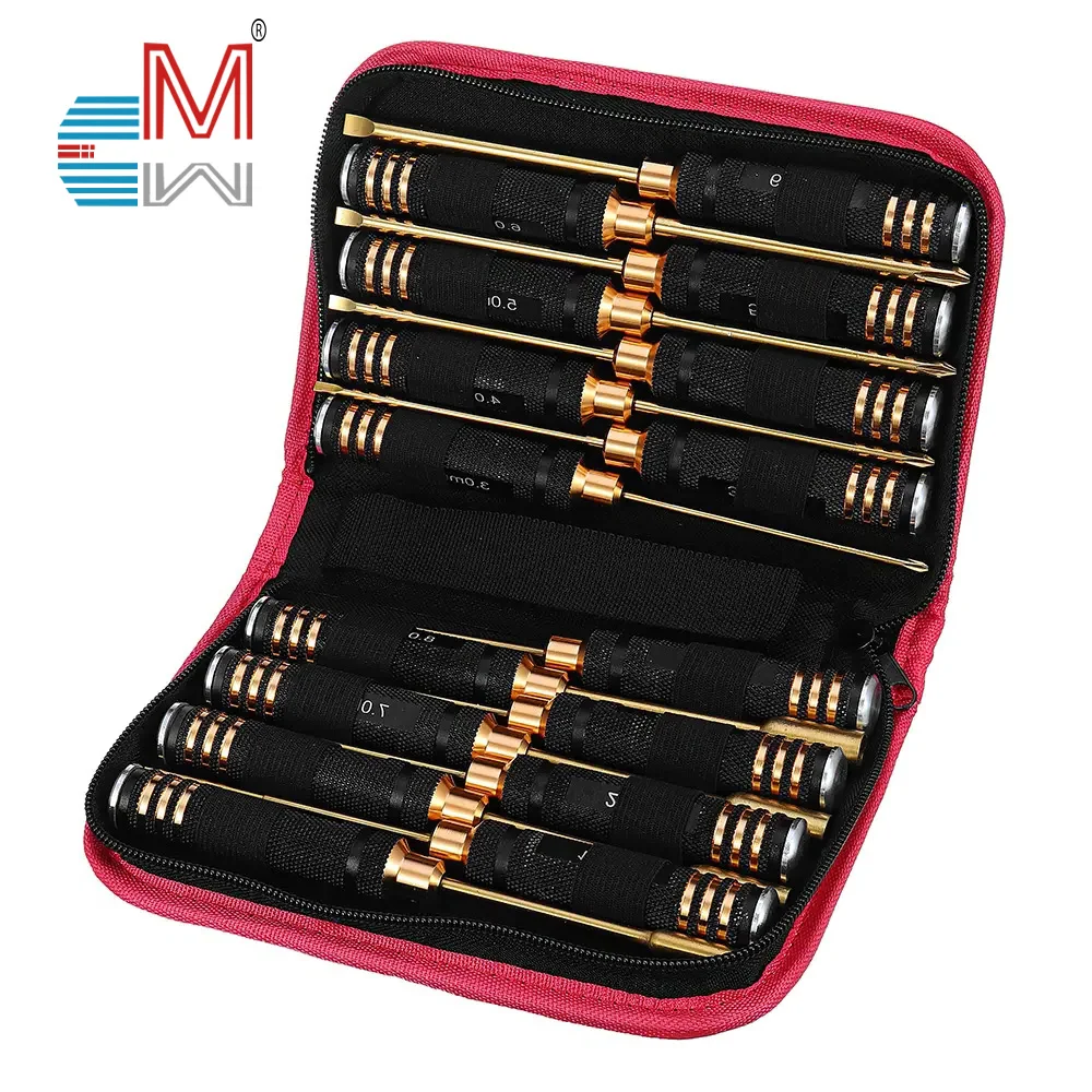 

16 in 1 High Precision Slotted Phillips Hex Socket Screwdriver Set for RC Car
