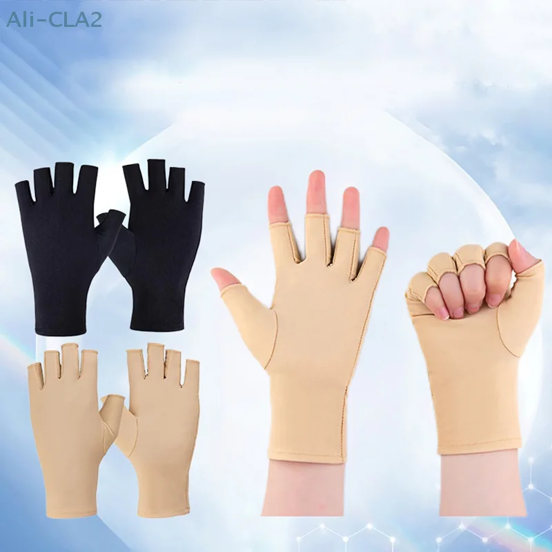 Ice Thin Gloves For Sun Protection Summer Dew Two Finger Gloves For Sports