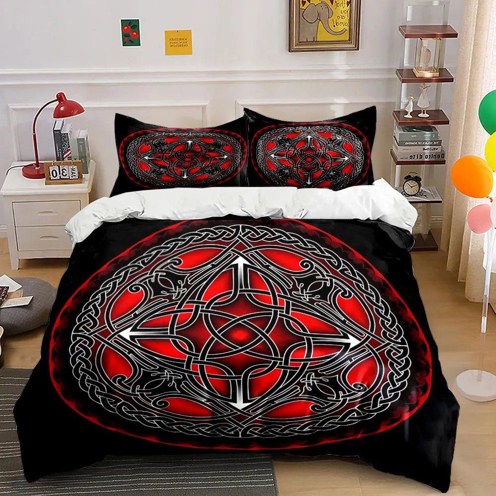 Ornate Celtic Design for Decoration Exquisite three-piece bedding set gift for kids and adults