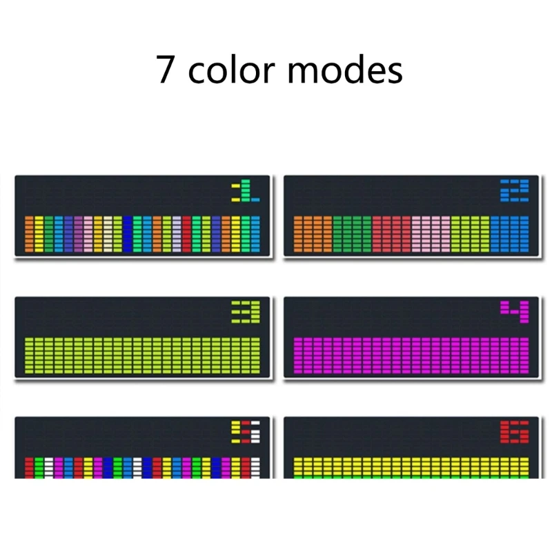 DIY Electronic Music Spectrum RGB Full Color 12x7 Lattice Music Spectrum Display