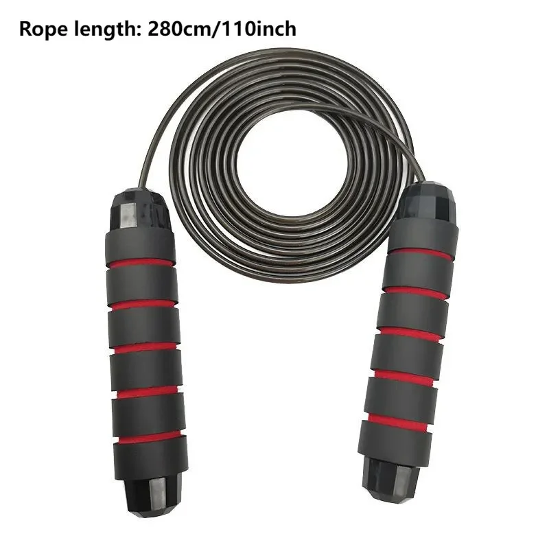 Jump Rope Professional Tangle Free Rapid Speed Jumping Rope Foam Handle Adjustable Steel Skipping Rope Gym Fitness Slim Body