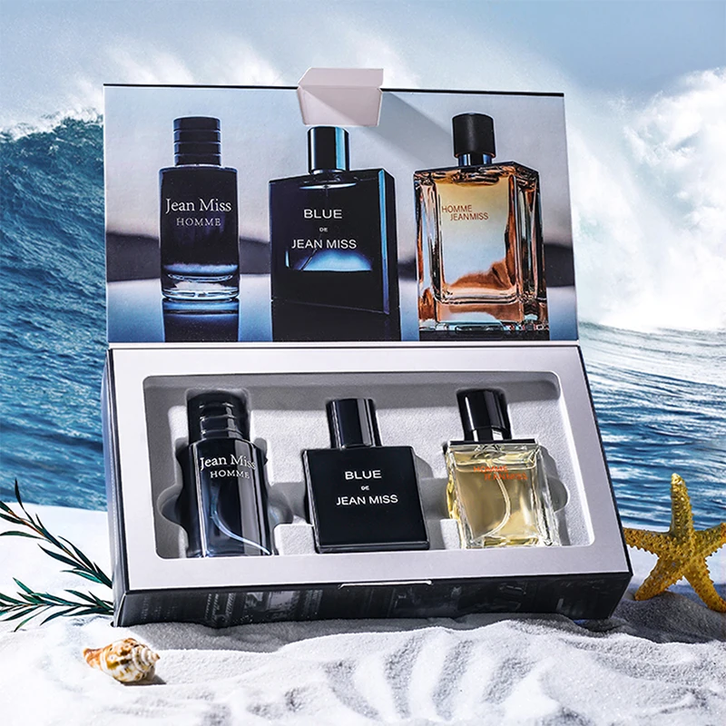 JEAN MISS Men's Perfume set Lasting Earth Azure Mine Field,durable fragrance, a good gift for friends of the opposite sex