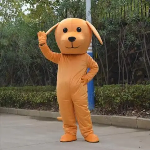 

Новинка 2025 года, лучшая распродажа для взрослых, милый костюм талисмана коричневой собаки, рождественское нарядное платье, костюм талисмана на Хэллоуин
