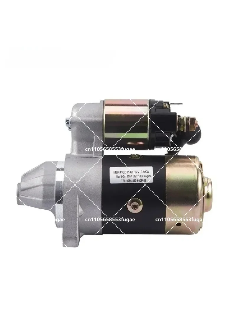 QD114A 12V 1.2KW Electric Starter Generator Set for Diesel Engine DC Motor Pump Starting Generator view 4