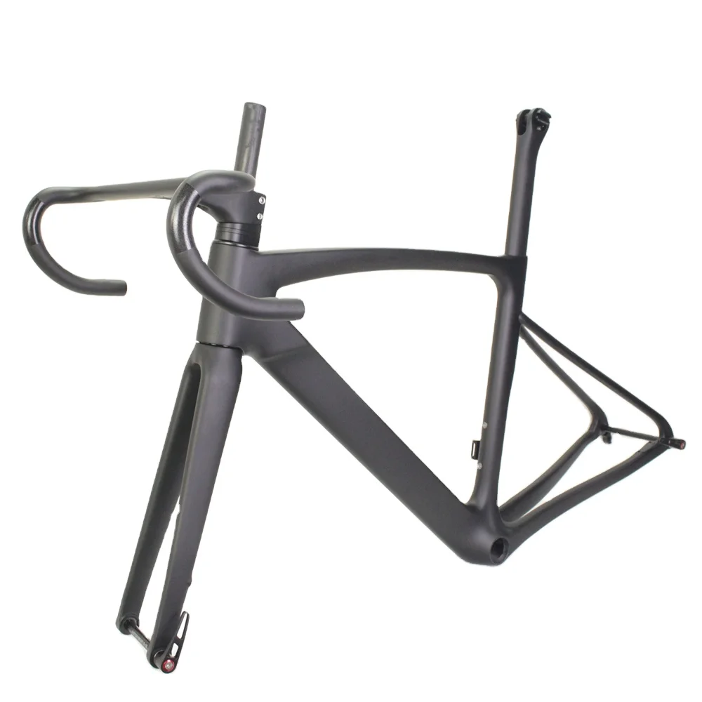 

New FM166 BB86 Full Internal Cable Ultra Light Di2 Carbon Road Frame Disc Brake Road Bike Frame Set