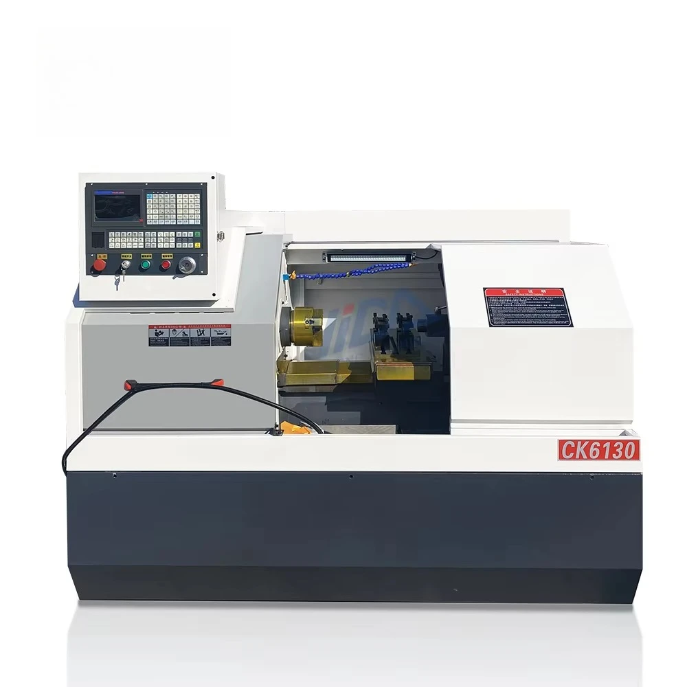 China High Quality and High Precision Fully Automatic Working Lathe CK6130 CK6136 Flat Bed Mini  Cnc Lathe Machine