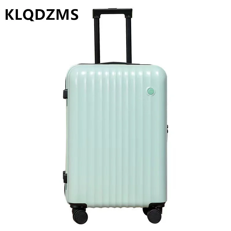 KLQDZMS-Mala com senha para senhoras, boarding box, bagagem de rolamento, caso resistente, durável, Trolley Case masculino, novo, 20 ", 22", 24 ", 26"