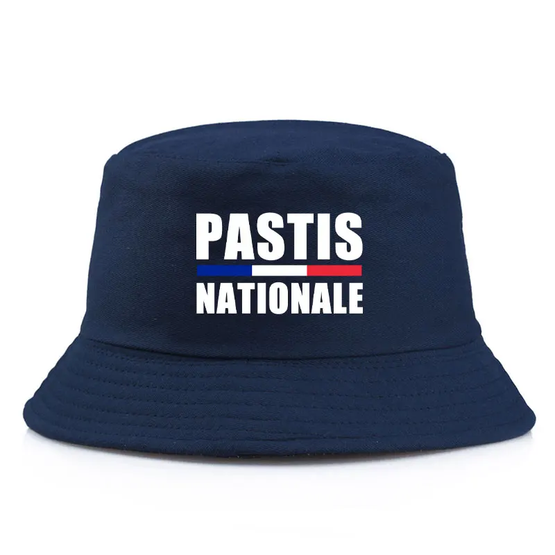 Fashion Pastis Nationale Reversible Bucket Hat Woman Man Summer Sun Beach Bob Panama Hats Girl Boy Outdoor Fisherman Caps