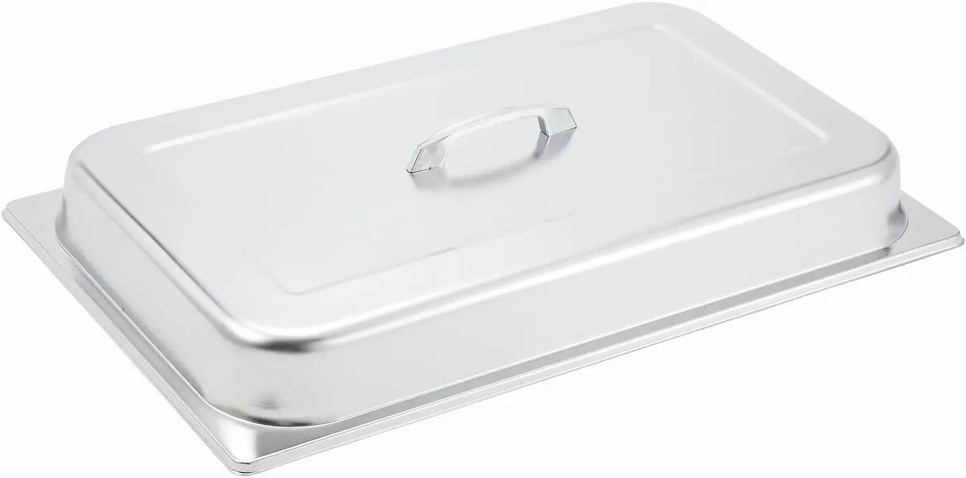 

Polished Dome Cover with Handle, Full Size, M um, Stainless Steel