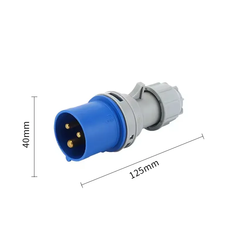 IP44 16A 2P+E CEE IEC60309 Economic type 16A 3P 230V industrial plug