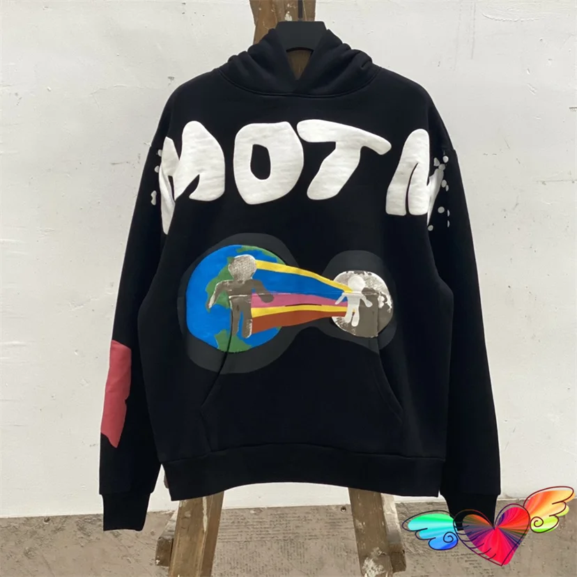 

2023 CPFM Man On The Moon Hoodie Men Women Puff Print Kid Cudi CPFM.XYZ Hoody Oversize Thick Cactus Plant Flea Market Sweatshirt