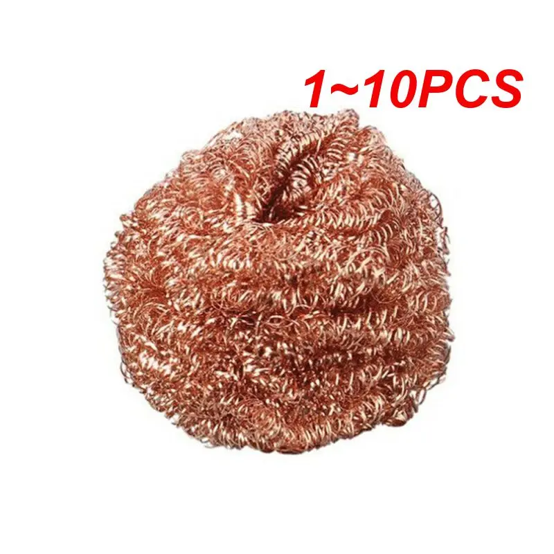 

1~10PCS Cleaning Ball Desoldering Soldering Iron Mesh Filter Cleaning Nozzle Tip Copper Wire Cleaner Ball Metal Dross Box Clean