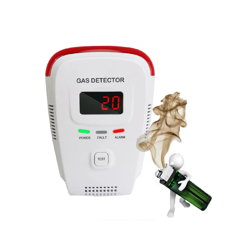 Lpg Methane Natural Leakage Safety Alarm Detector De Gas Allarme Casa Leak Home Sensor Security Protection with Voice Prompt