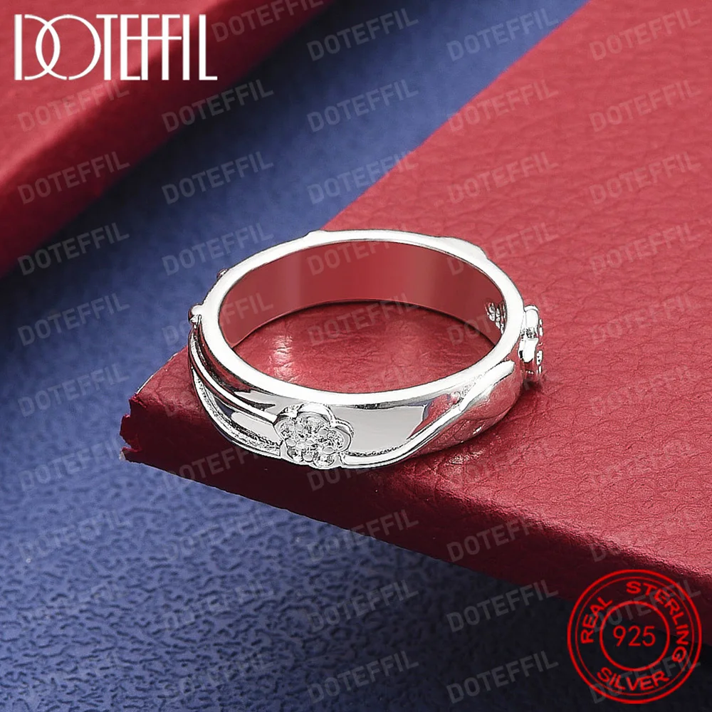 

Кольцо из стерлингового серебра 925 пробы с резьбой в виде цветка и розы для женщин, свадебные украшения для помолвки, подарок на вечеринку