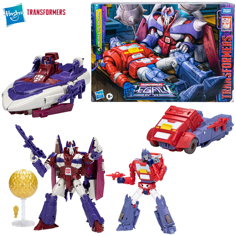 

[In-Stock] Hasbro Transformers Legacy A Hero is Born Alpha Trion & Orion Pax 2-Pack-Set Exclusive Anime Figure Robot Model Toys